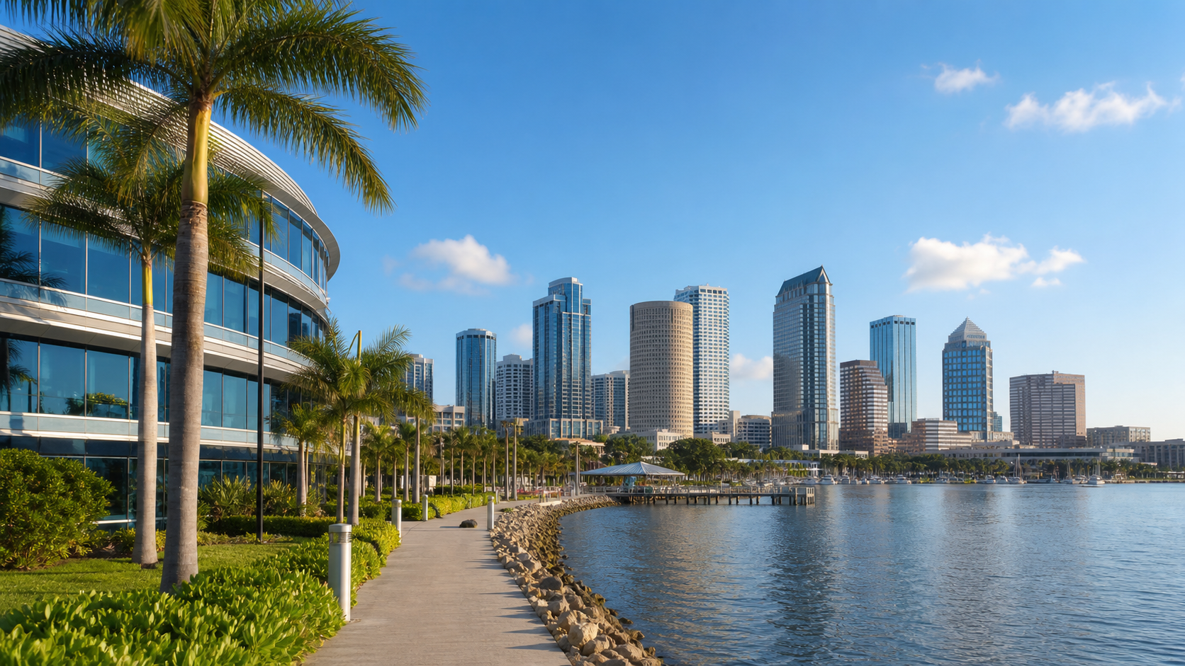 Tampa waterfront and office district